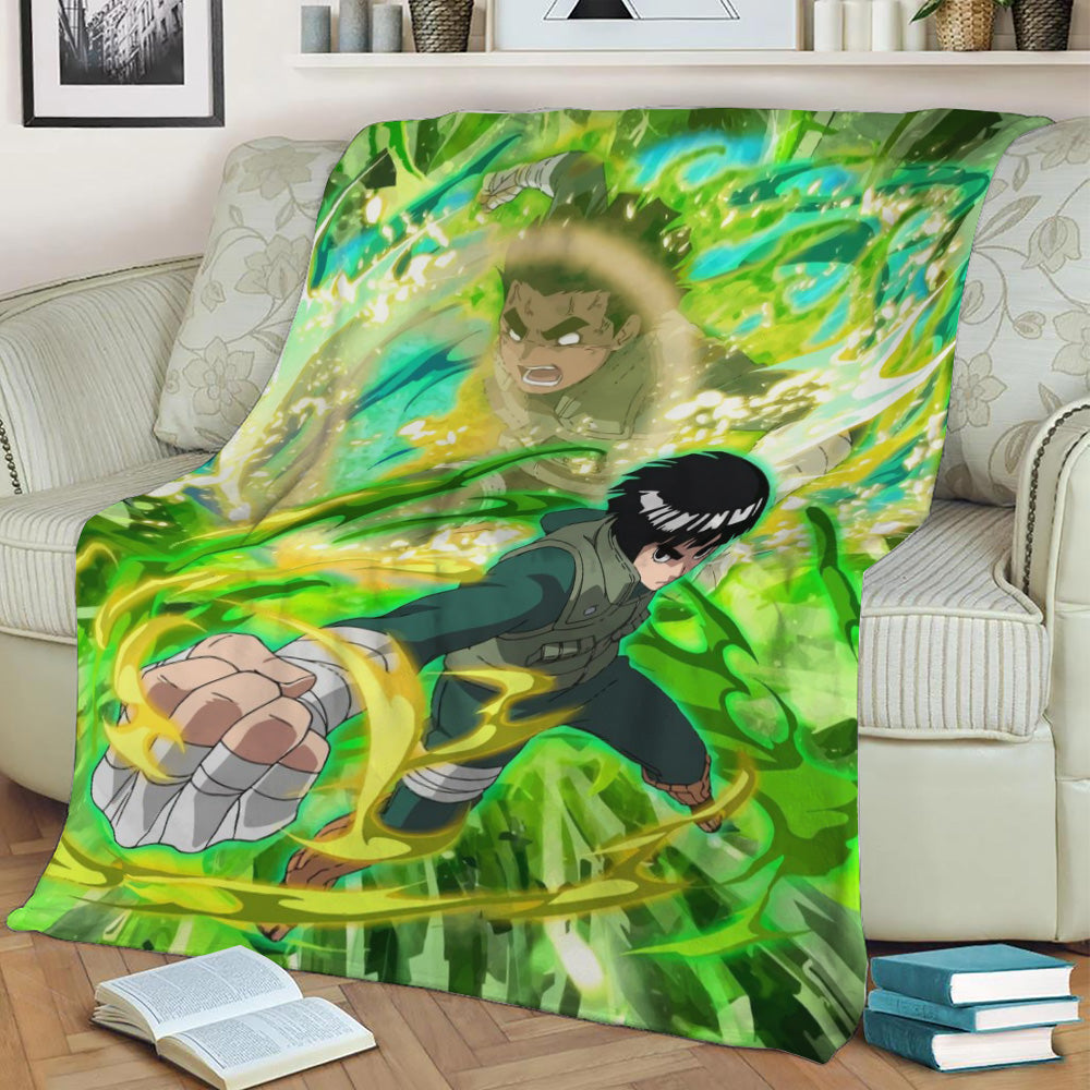 Rock Lee Fleece Throw Blanket