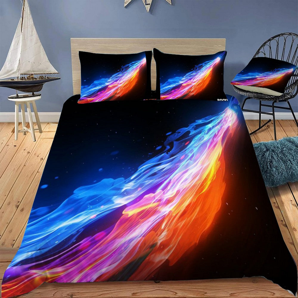 Rocket League Neon Bedding Set (Duvet Cover & Pillow Shams)