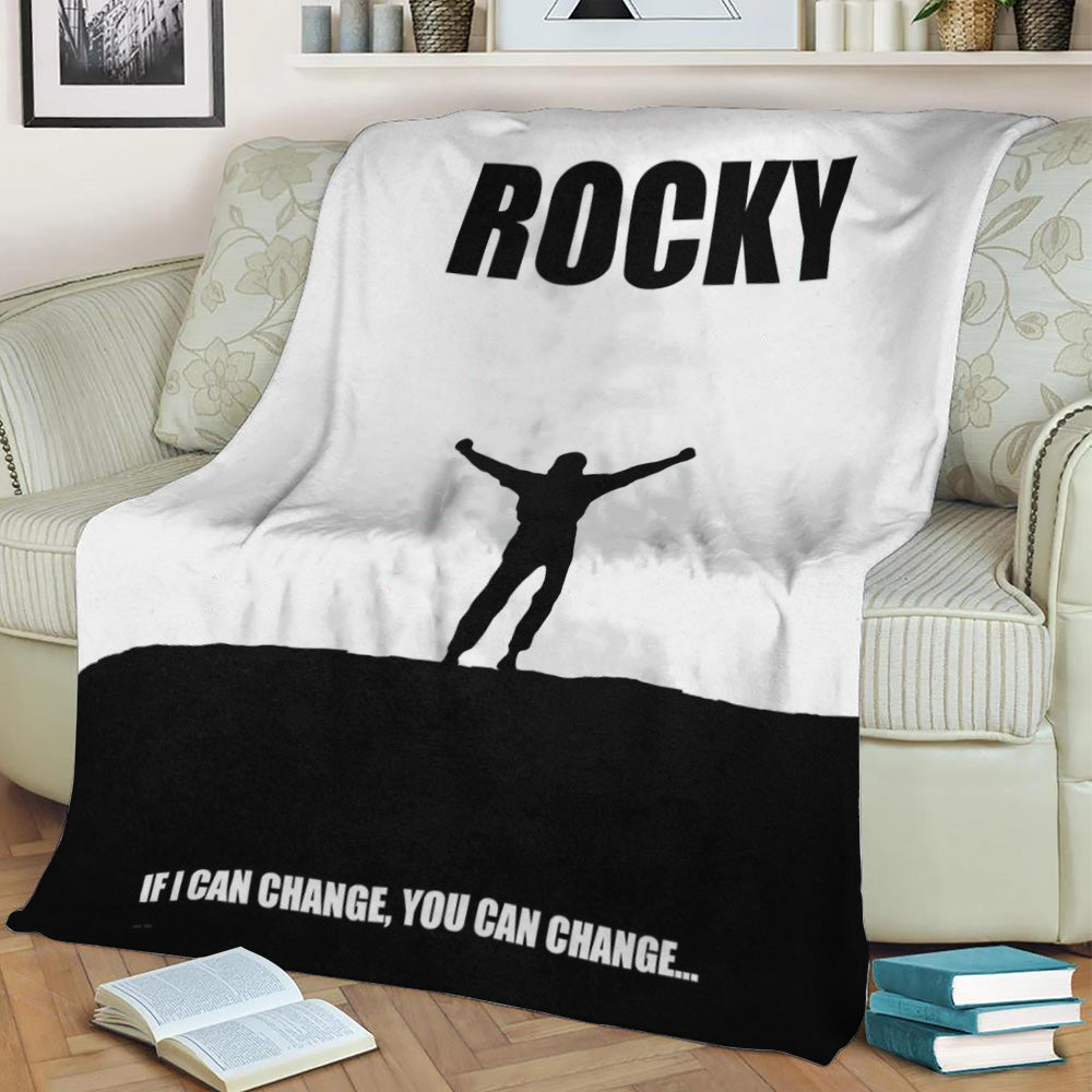 Rocky Fleece Throw Blanket