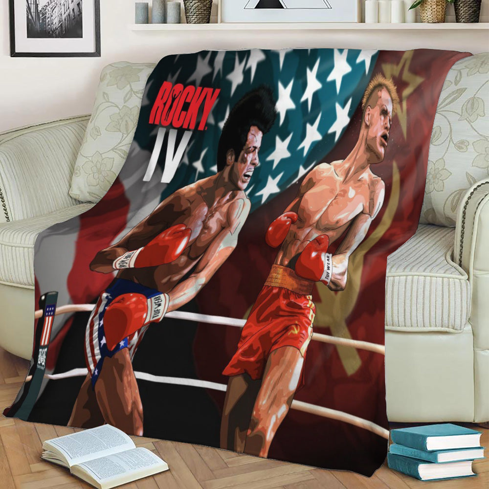 Rocky IV Fleece Throw Blanket