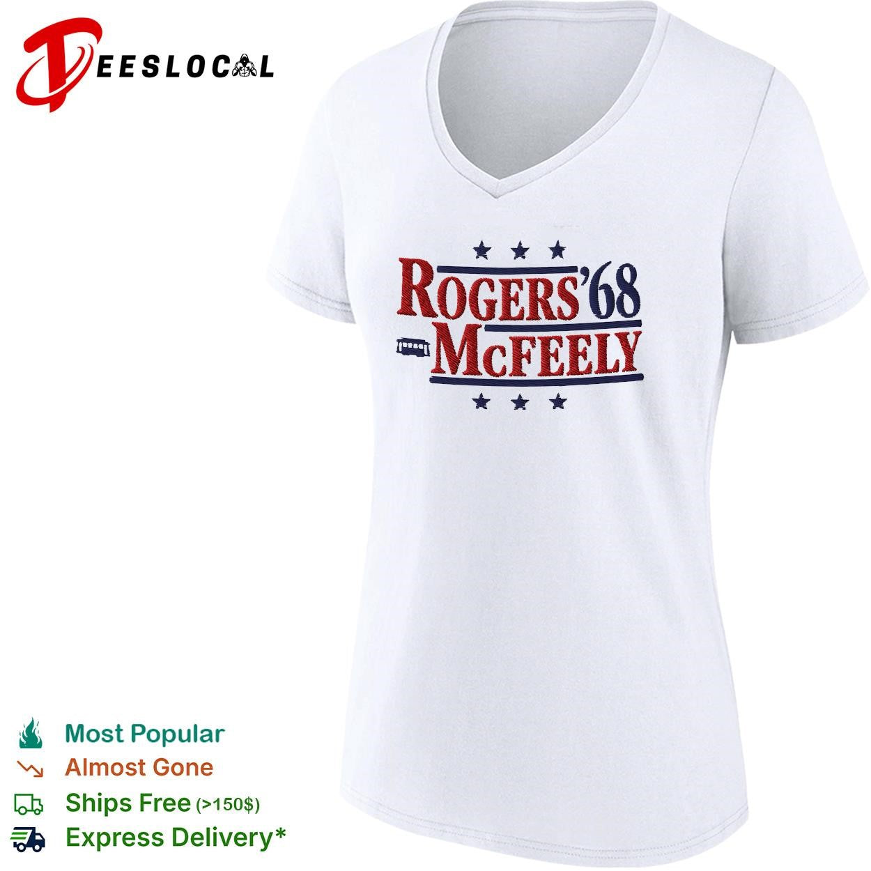 Rogers McFeely 1968 presidential campaign parody Mr Rogers neighborhood shirt