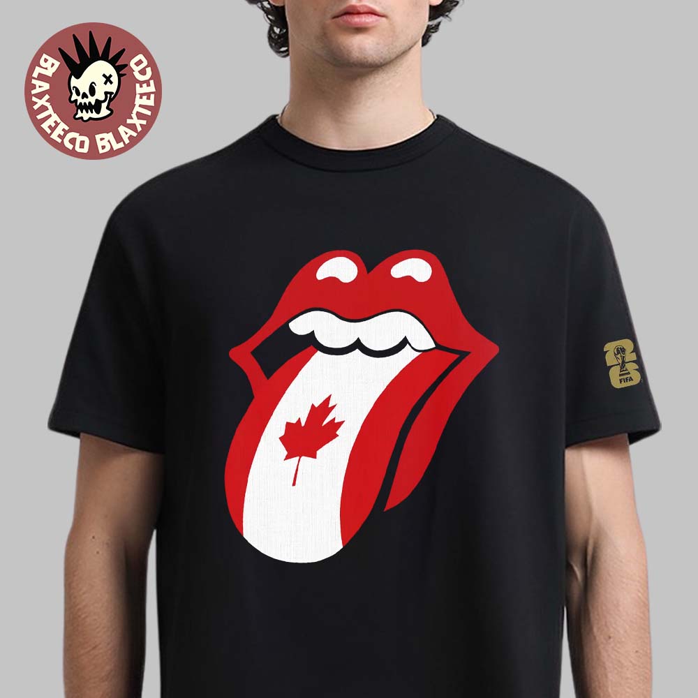 Rolling Stones x FIFA World Cup 2026 Canada Headliner Lick Tongue Logo T-Shirt