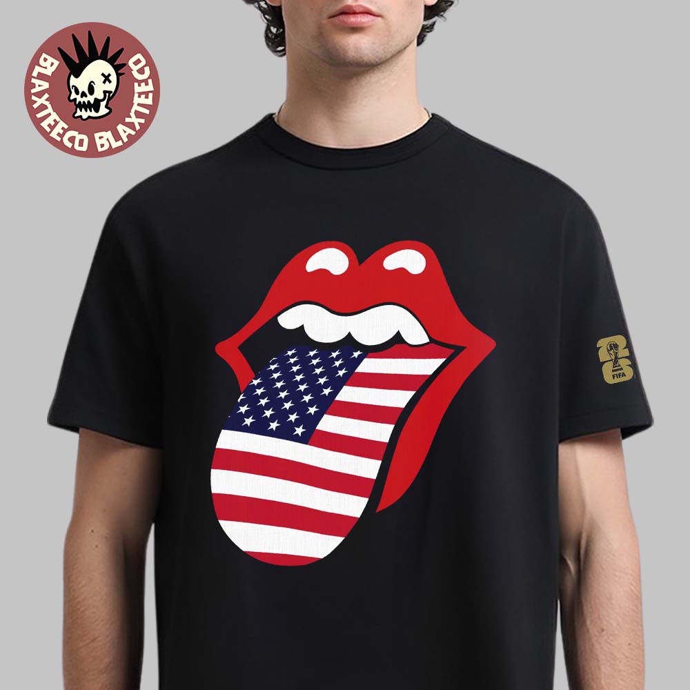 Rolling Stones x FIFA World Cup 2026 USA Headliner Lick Tongue Logo T-Shirt