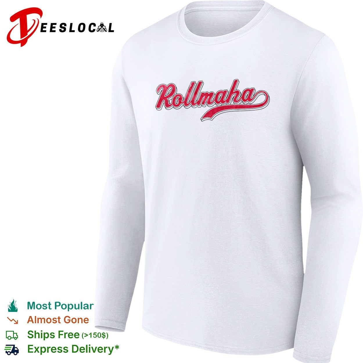 Rollmaha Alabama Crimson Tide logo Shirt