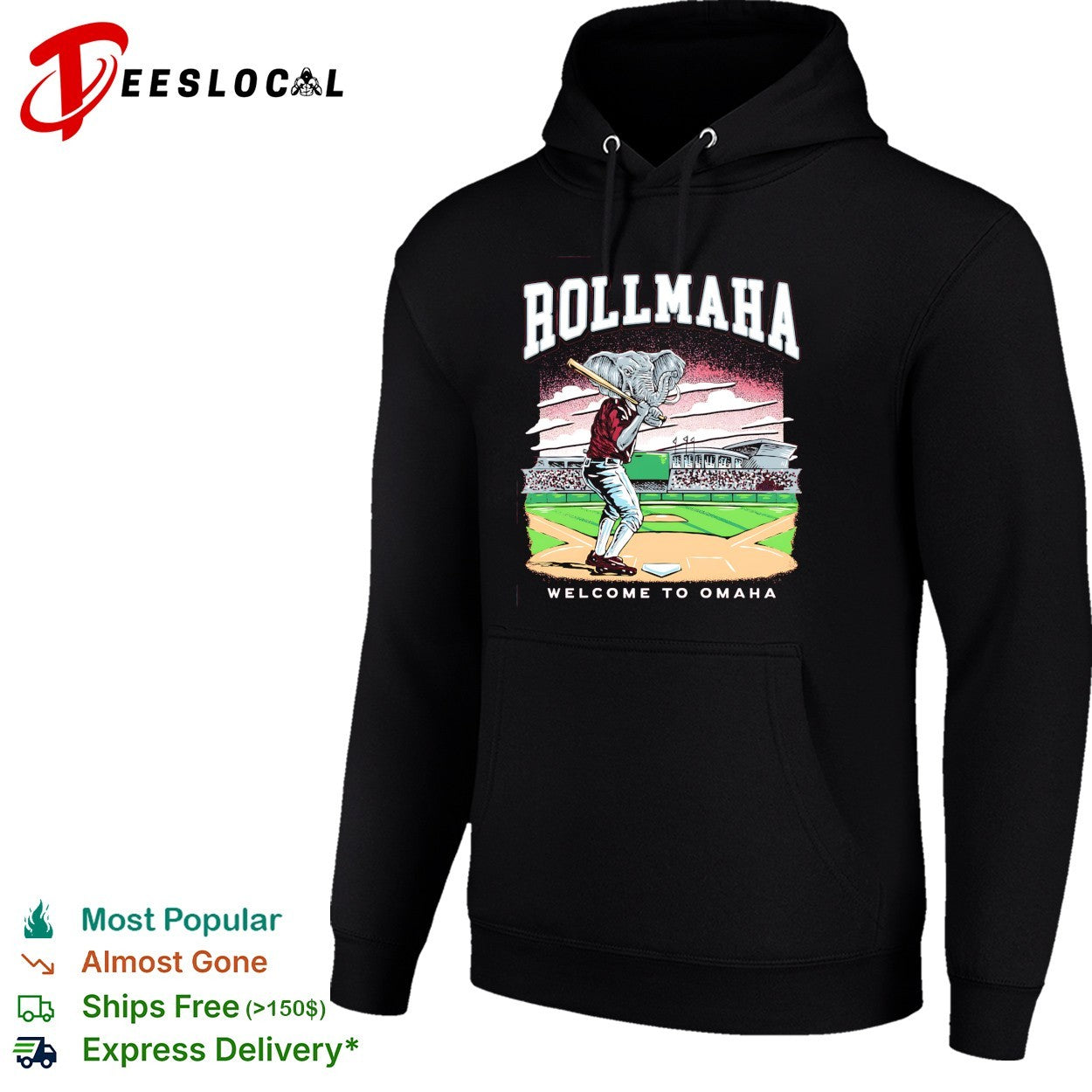 Rollmaha Alabama Crimson Tide welcome to Omaha College World Series graphic shirt