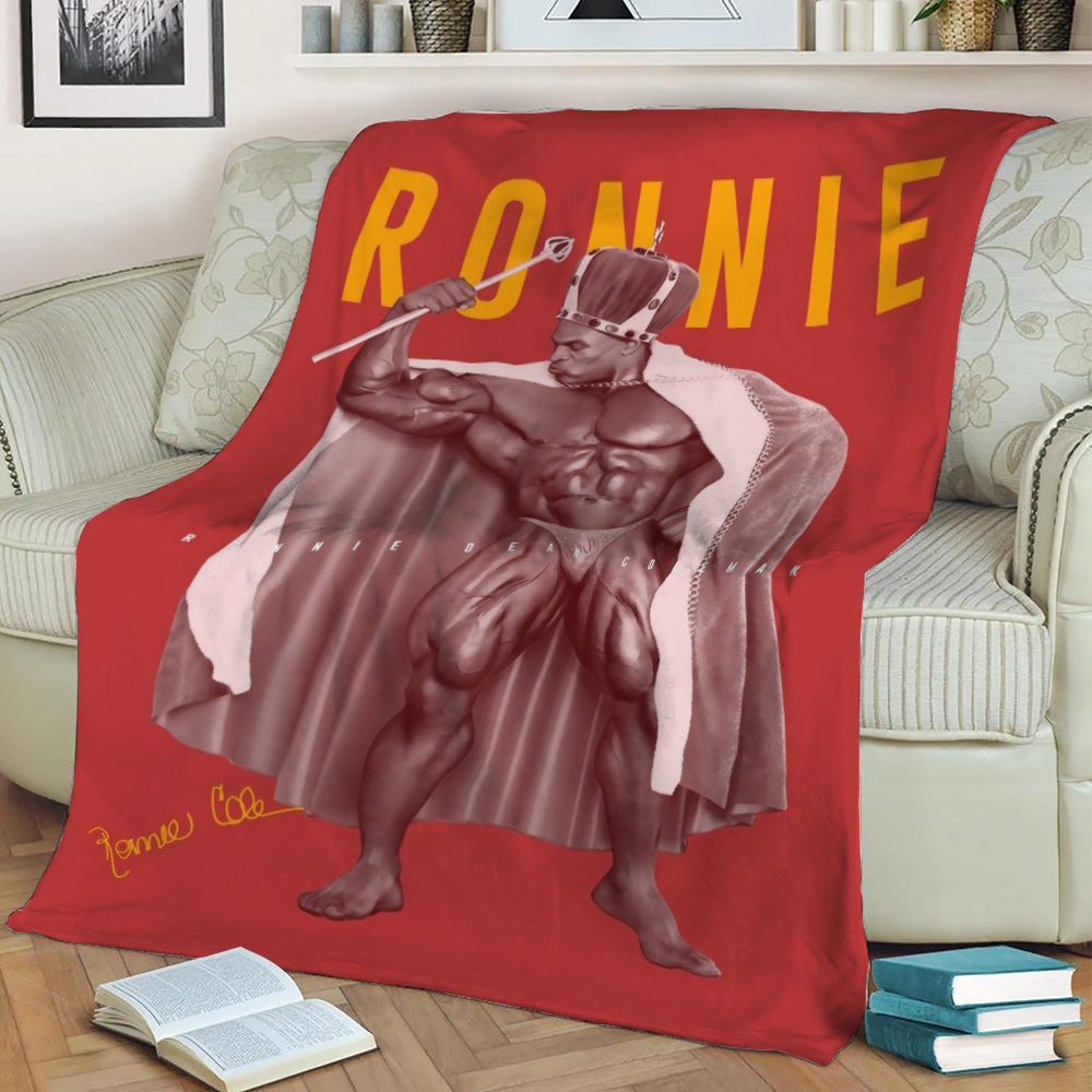 Ronnie Coleman Gym Fleece Throw Blanket