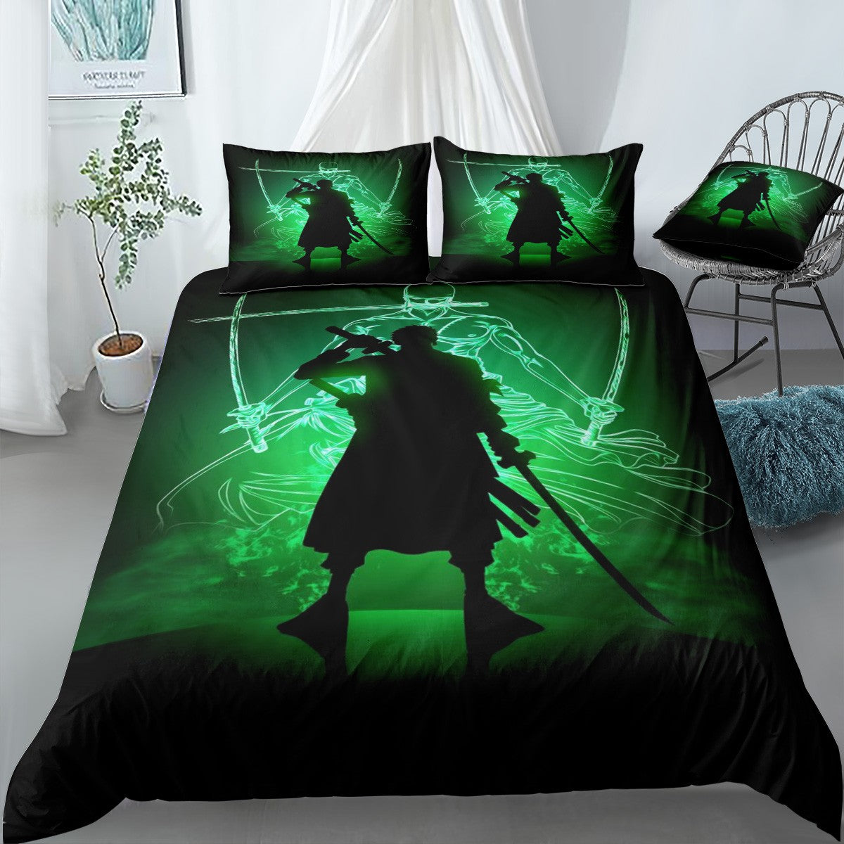 Roronoa Zoro Bedding Set (Duvet Cover & Pillow Shams)