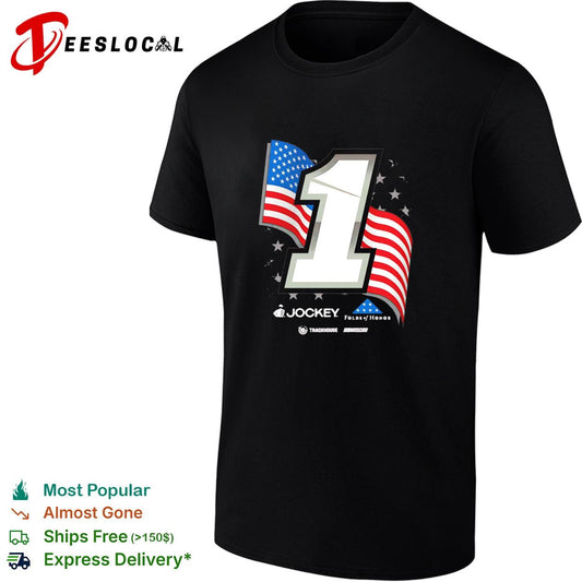 Ross Chastain 1 Jockey Folds of Honor American flag Trackhouse NASCAR shirt