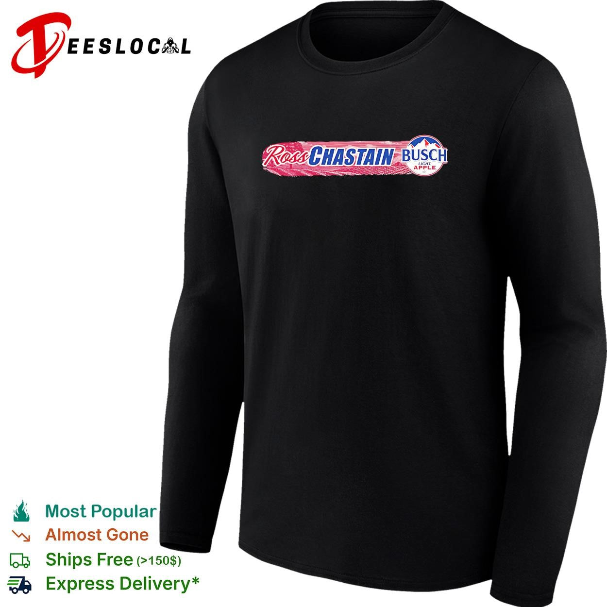 Ross Chastain Busch Light Apple signature Trackhouse NASCAR shirt