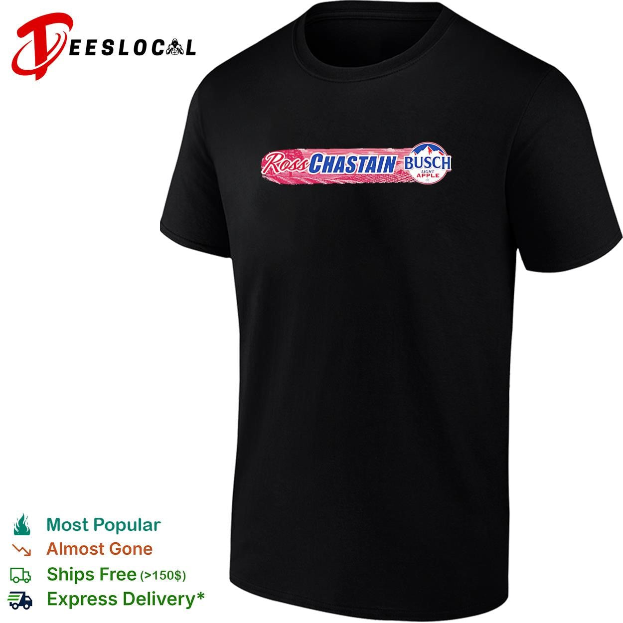 Ross Chastain Busch Light Apple signature Trackhouse NASCAR shirt