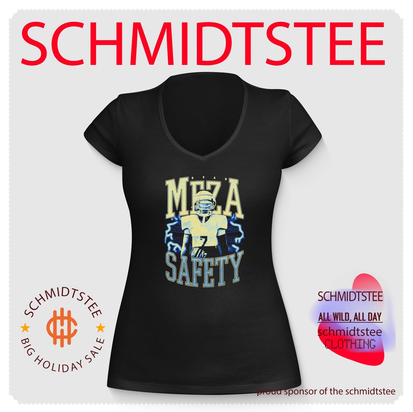 Ryan Meza Safety Football Player athlete shirt