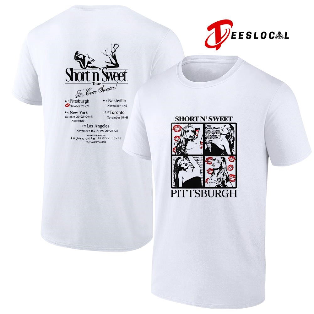 Sabrina Carpenter Short N’ Sweet tour Pittsburgh it’s even sweeter dates schedule shirt