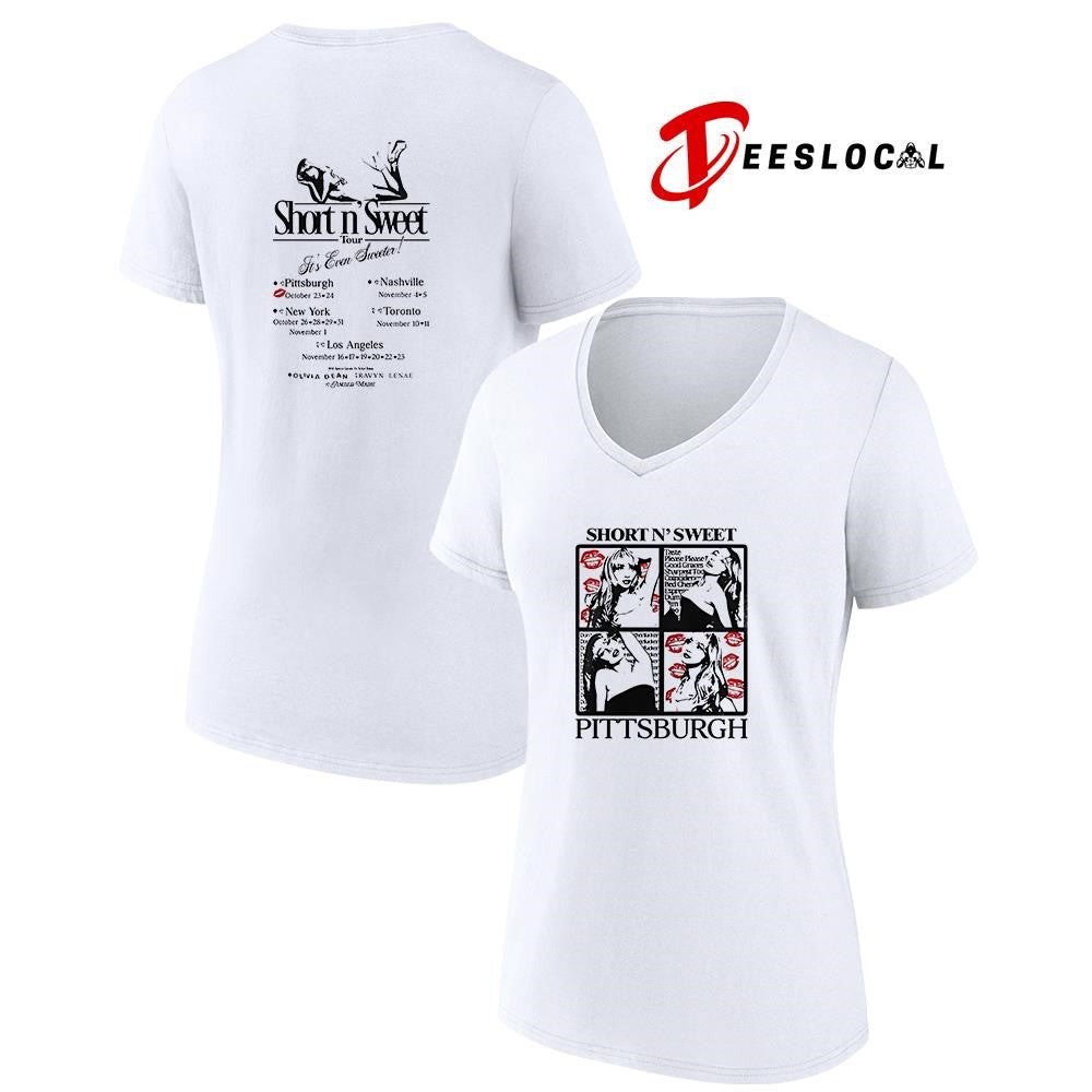Sabrina Carpenter Short N’ Sweet tour Pittsburgh it’s even sweeter dates schedule shirt