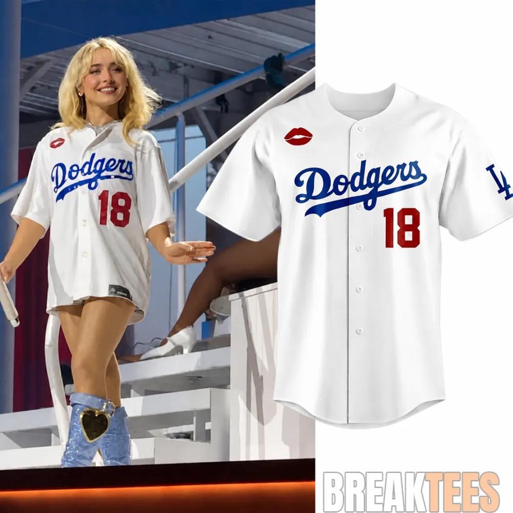 Sabrina Carpenter Yoshinobu Yamamoto Dating Dodgers Baseball Jersey