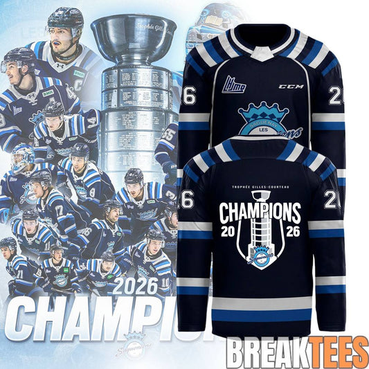 Saguenens de Chicoutimi 2026 QMJHL Champions Hockey Jersey