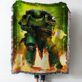 Salamanders Intercessor Woven Tapestry Throw Blanket with Fringe
