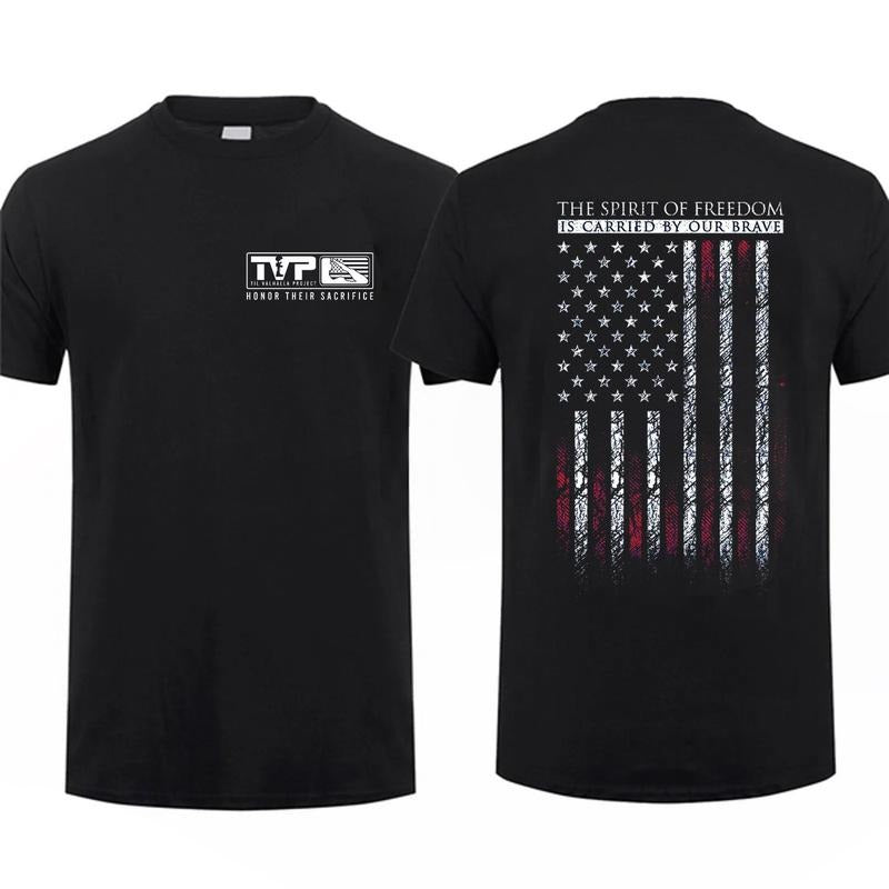 [Sale Up 60%] Grunt Carried Our Brave Short Sleeve Casual 100% Cotton Top Menswear Tactical Gear Patriot Shirt T-Shirts