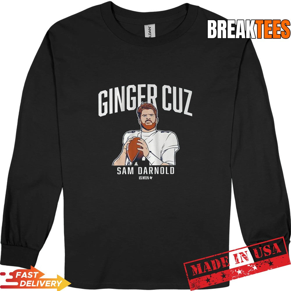 Sam Darnold Ginger Cuz Football Fan Graphic T-Shirt