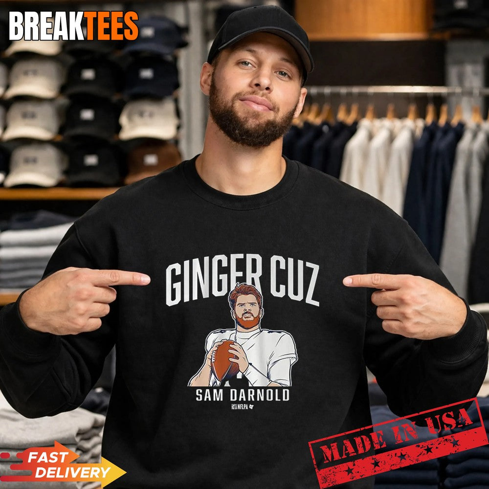 Sam Darnold Ginger Cuz Football Fan Graphic T-Shirt