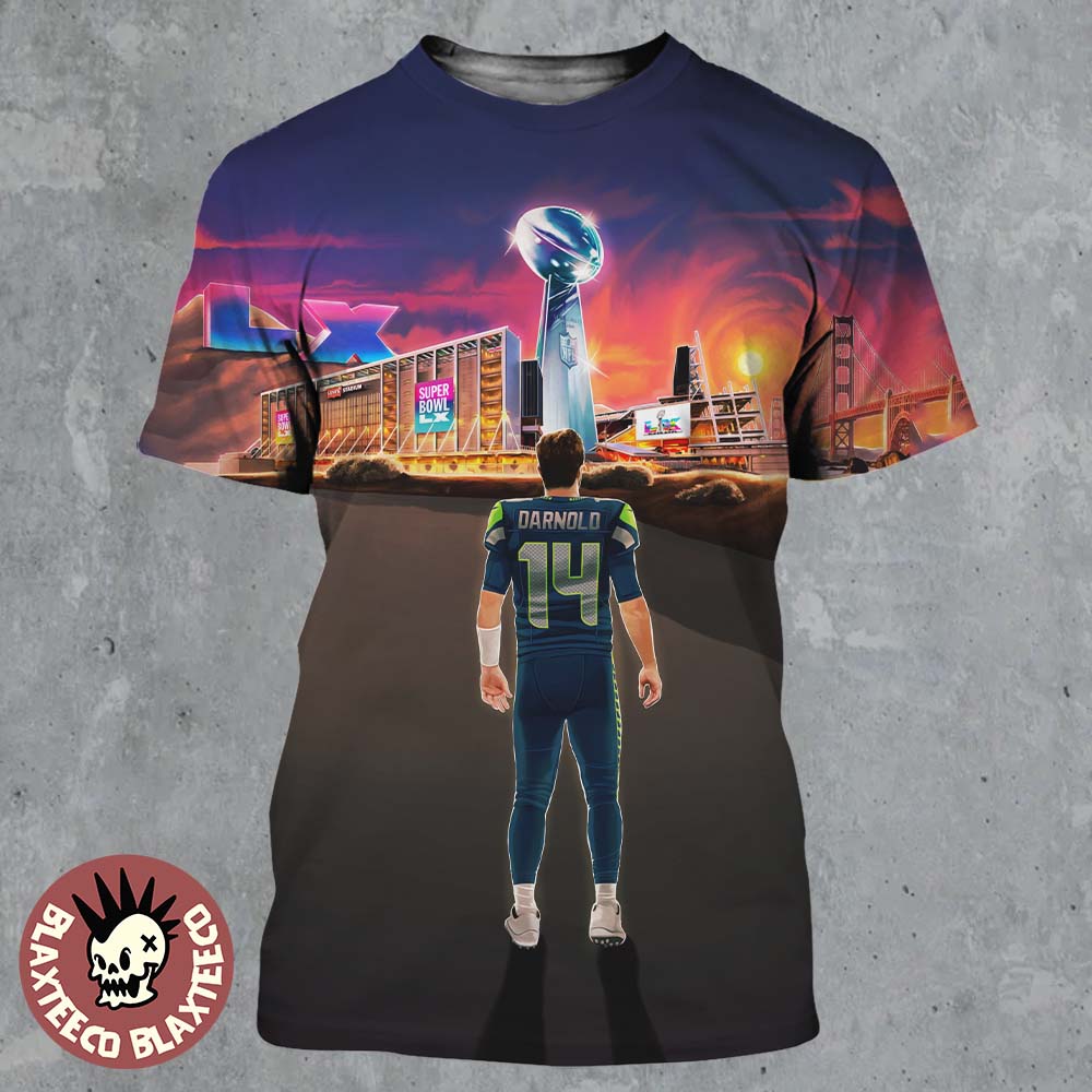 Sam Darnold QB Super Bowl LX Champion Last Man Standing All Over Print Shirt