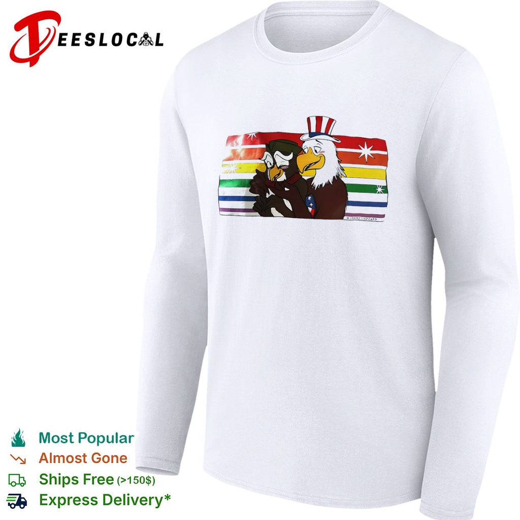 Sammy Shizzard Uncle Sam and Benjamin Franklin Eagle shirt