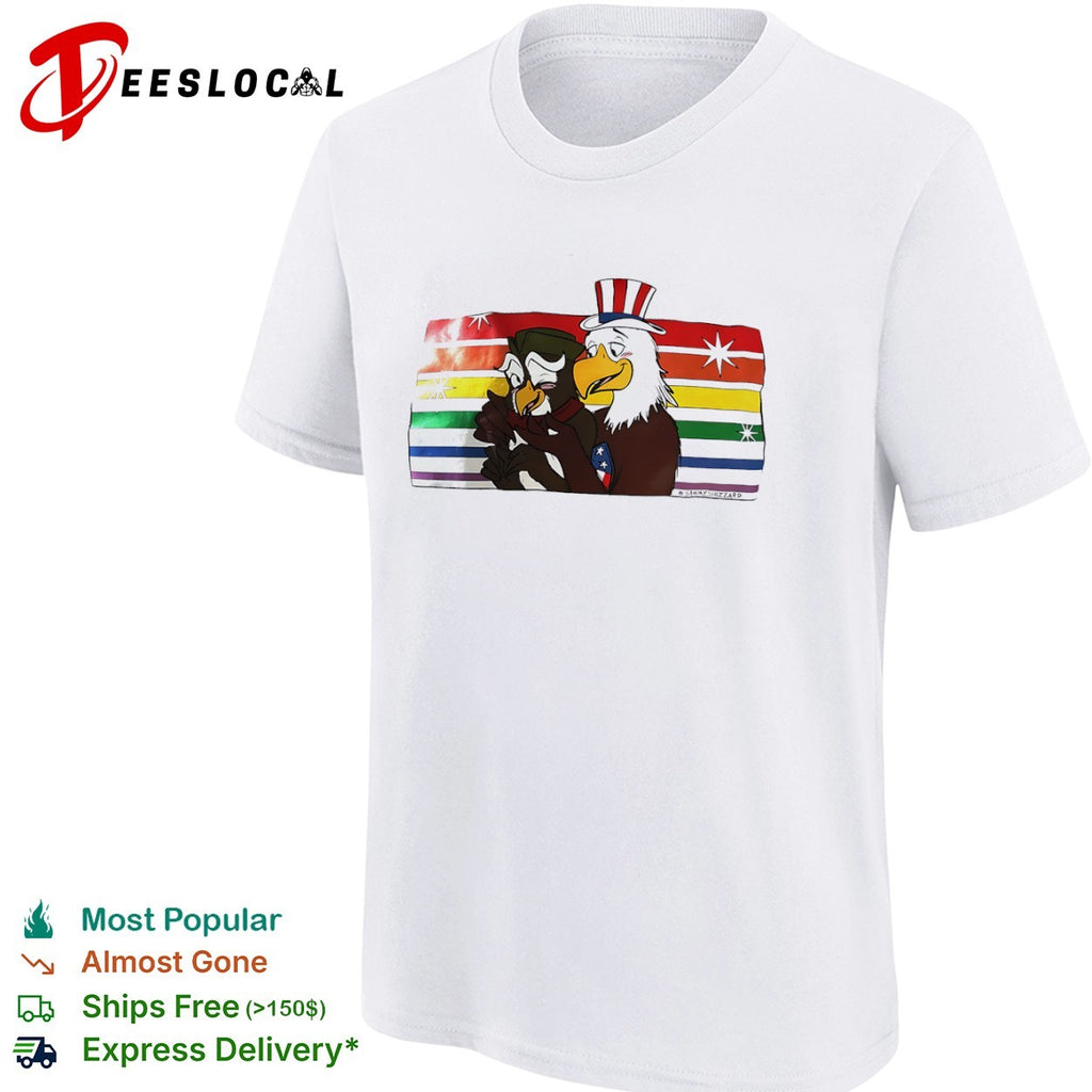 Sammy Shizzard Uncle Sam and Benjamin Franklin Eagle shirt