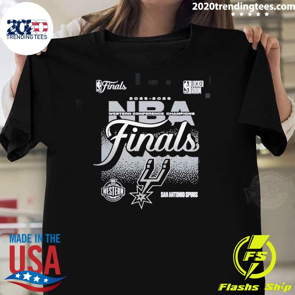 San Antonio Spurs Fanatics 2025-2026 NBA Western Conference Champions Shirt