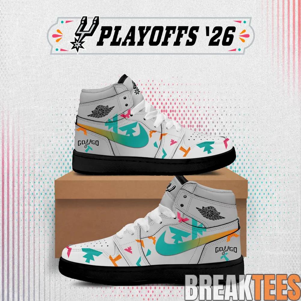 San Antonio Spurs Playoff 2026 Special Air Jordan 1 Shoes