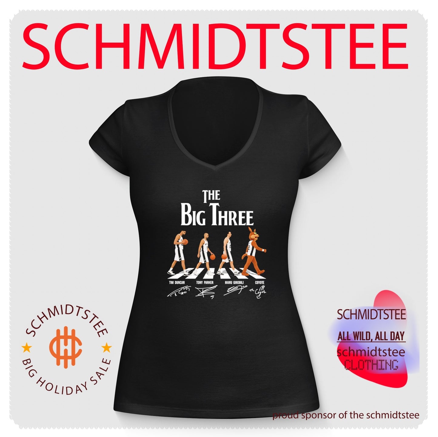 San Antonio Spurs the Big Three Abbey Road signature shirt