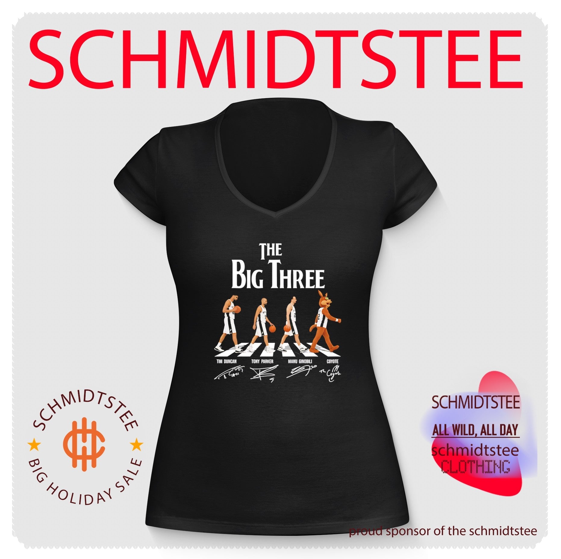 San Antonio Spurs the Big Three Abbey Road signature shirt