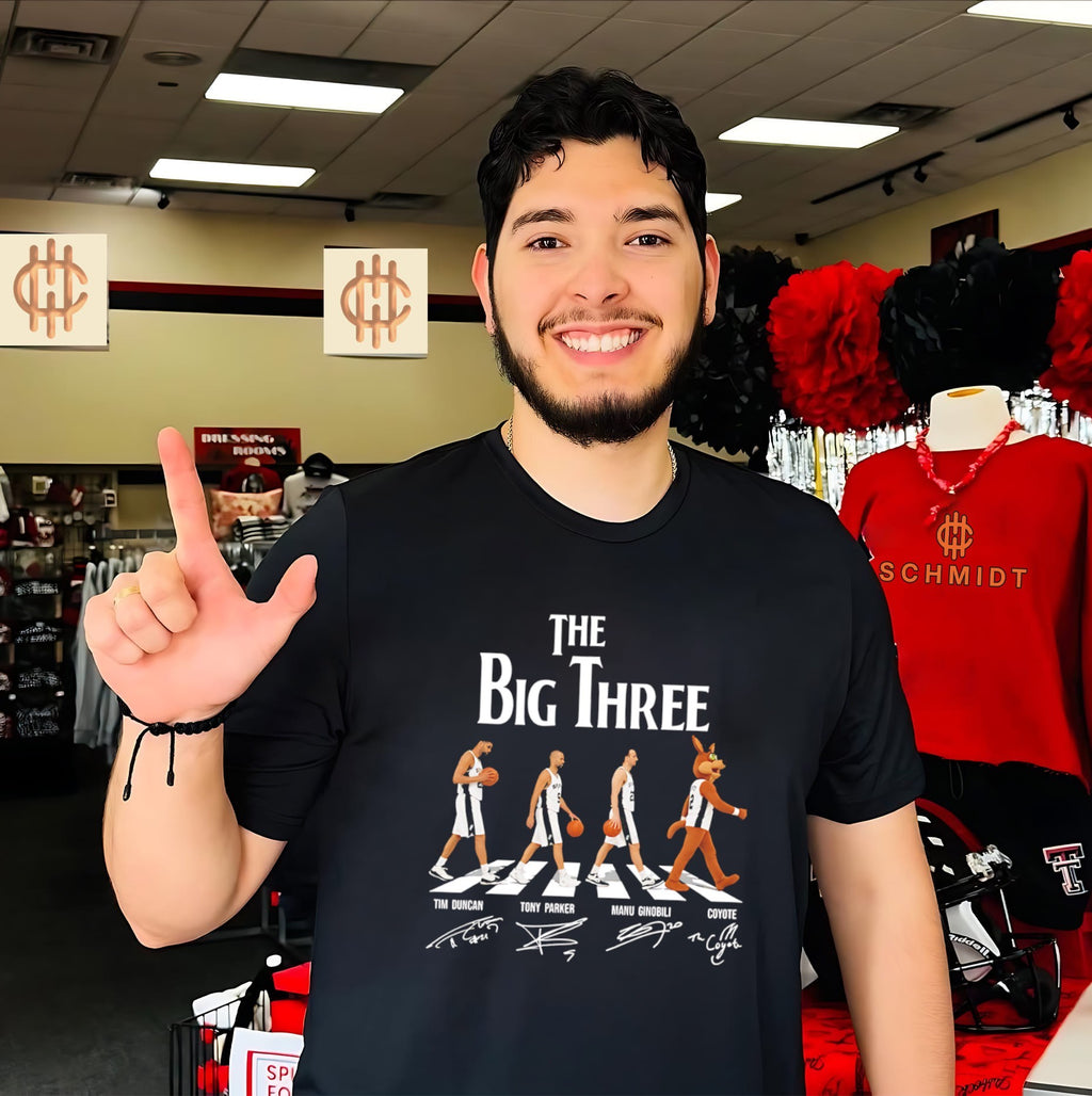 San Antonio Spurs the Big Three Abbey Road signature shirt