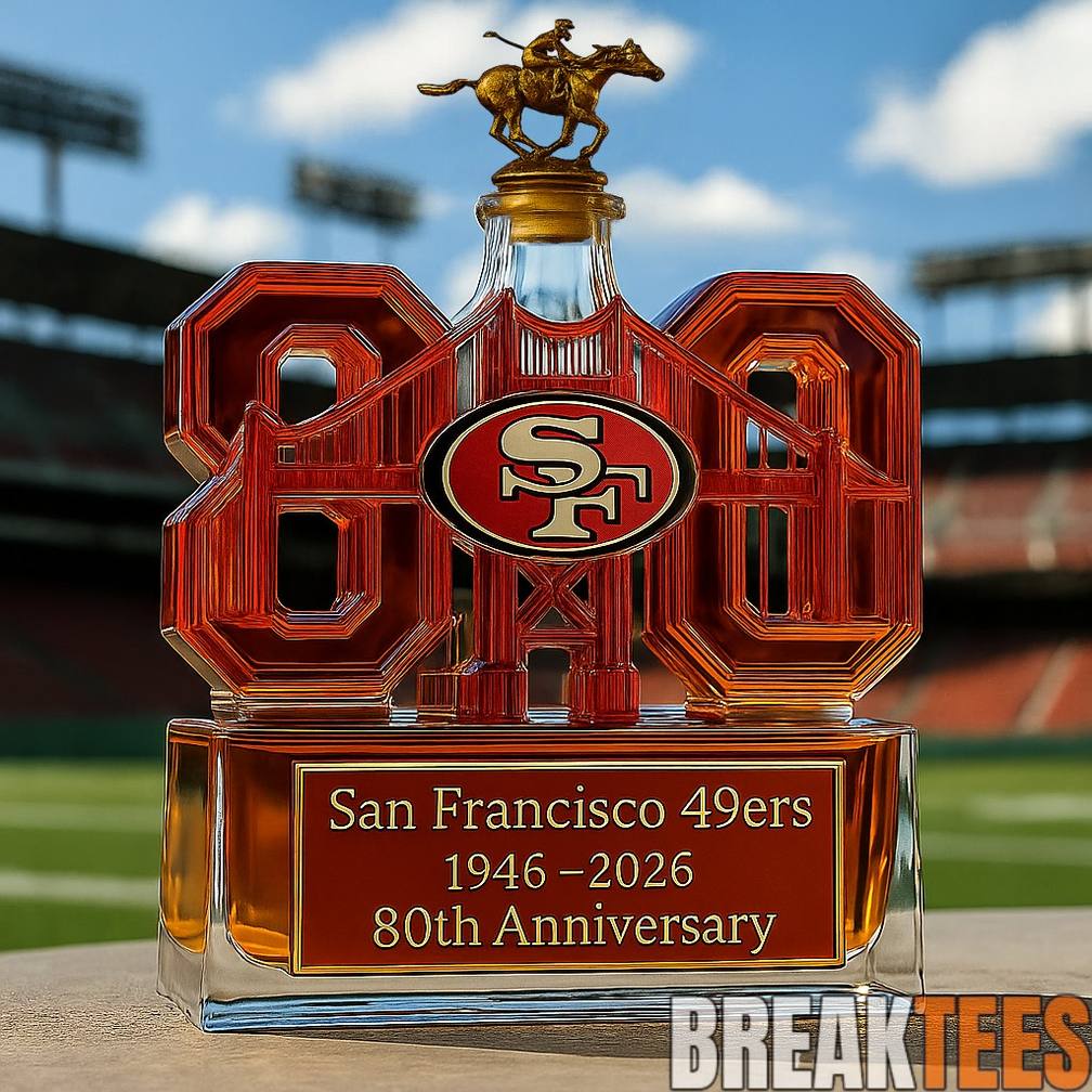 San Francisco 49ers 80th Anniversary Limited Edition Whiskey Bottle