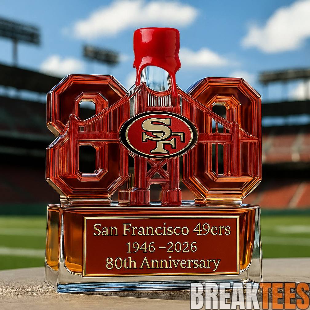 San Francisco 49ers 80th Anniversary Limited Edition Whiskey Bottle