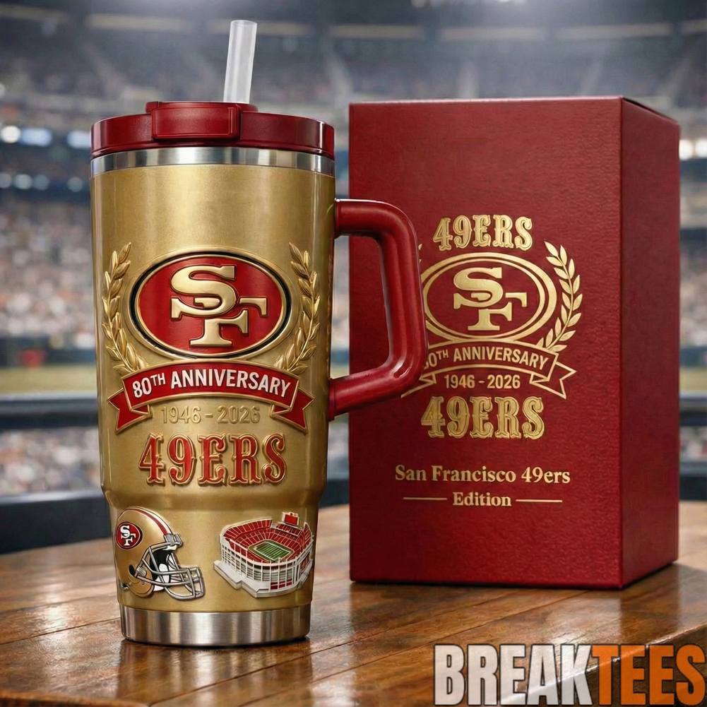 San Francisco 49ers 80th Anniversary YETI Tumbler
