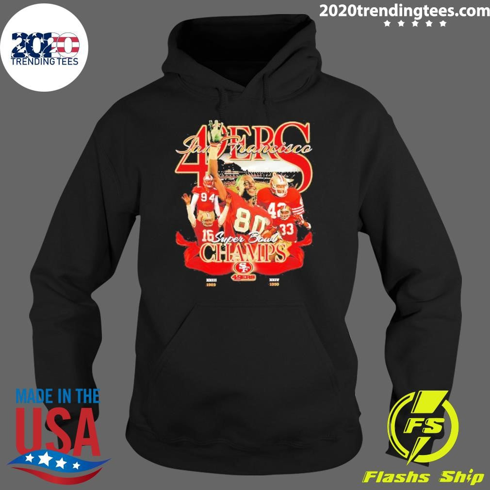 San Francisco 49ers Back To Back 1989 1990 Super Bowl Champions Shirt