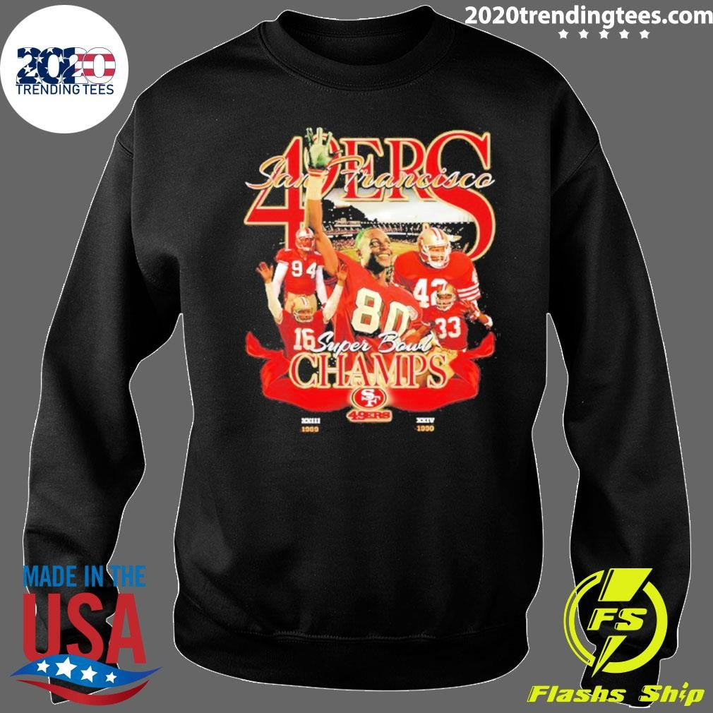 San Francisco 49ers Back To Back 1989 1990 Super Bowl Champions Shirt