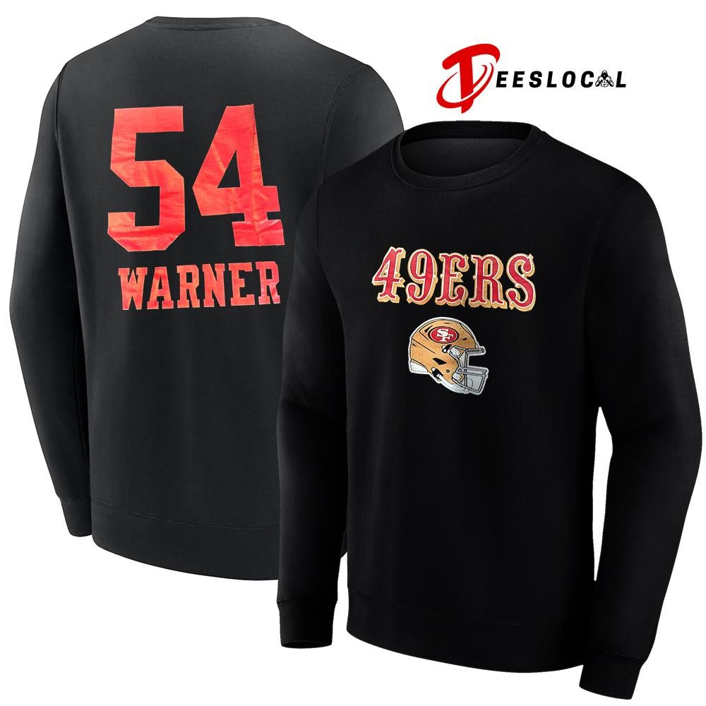 San Francisco 49ers Fred Warner 54 name and number shirt