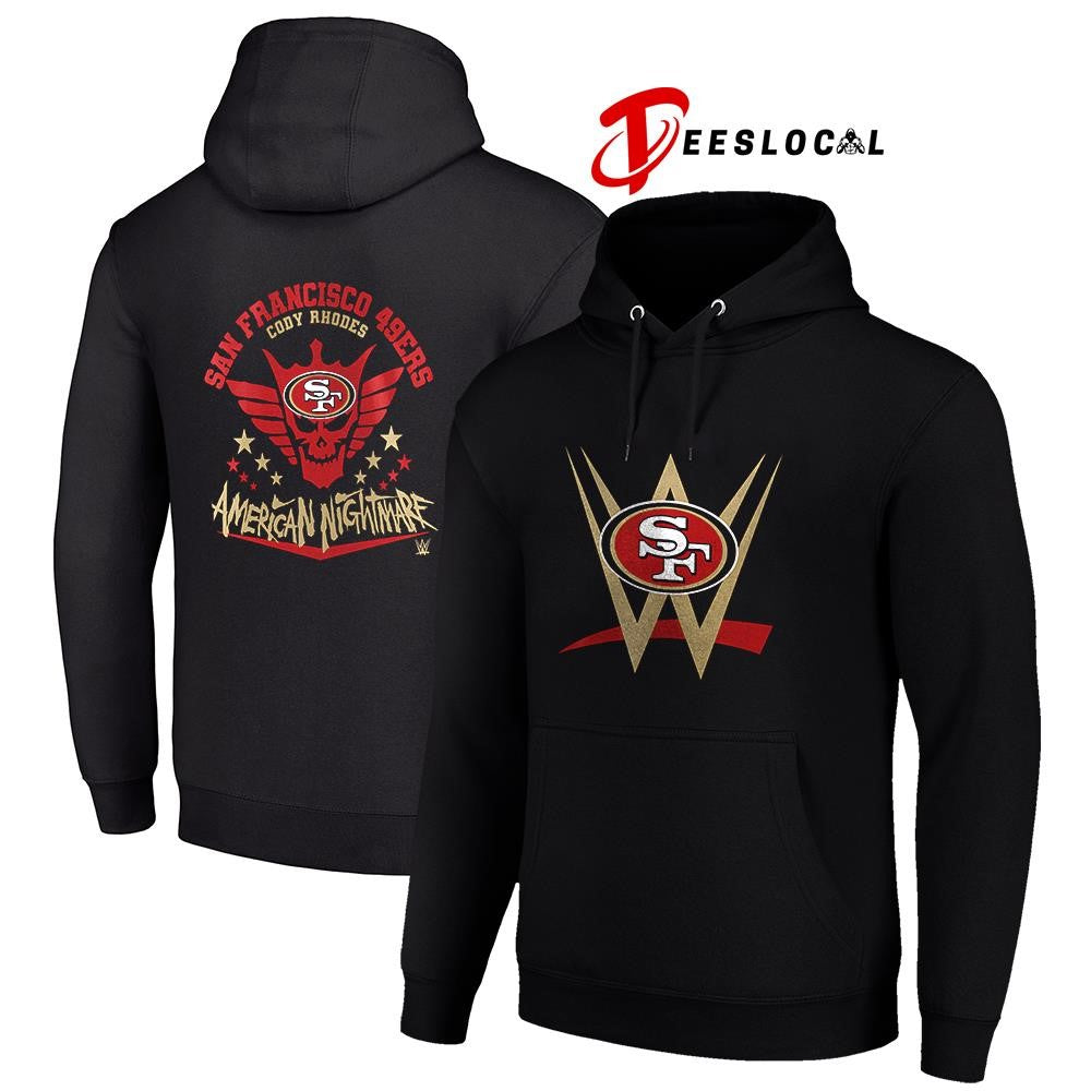 San Francisco 49ers x Cody Rhones American nightmare logo shirt