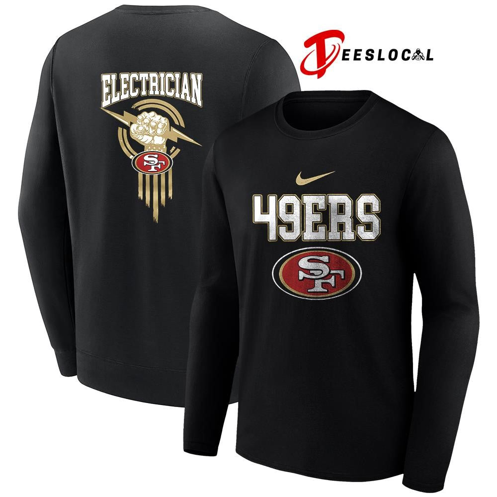 San Francisco 49ers x Electrician logo shirt