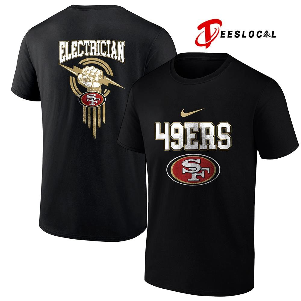 San Francisco 49ers x Electrician logo shirt