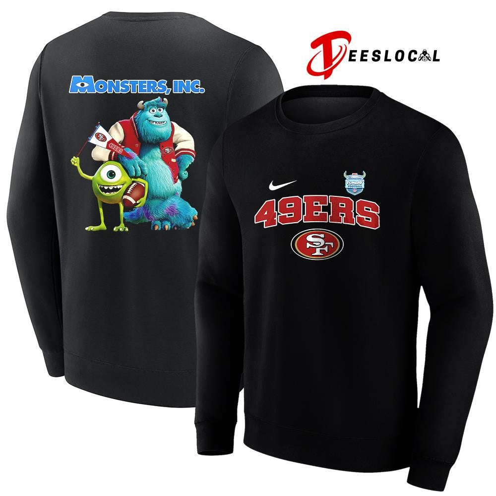 San Francisco 49ers x Monsters inc cartoon shirt