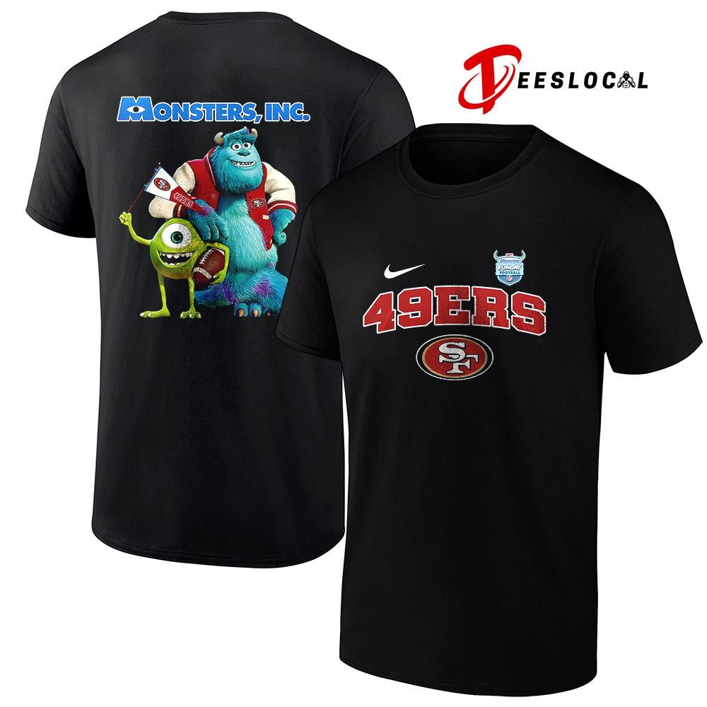 San Francisco 49ers x Monsters inc cartoon shirt