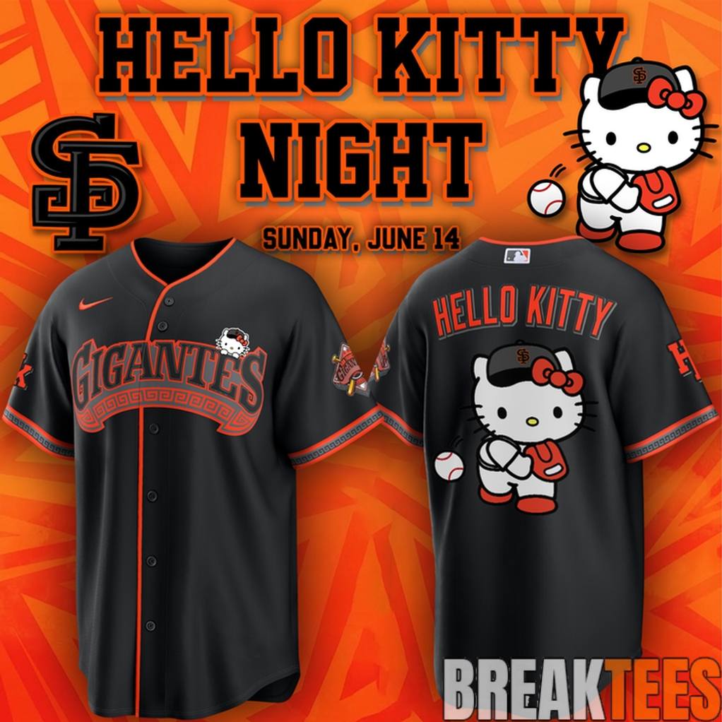 San Francisco Giants ‘Gigantes’ x Hello Kitty Special Jersey