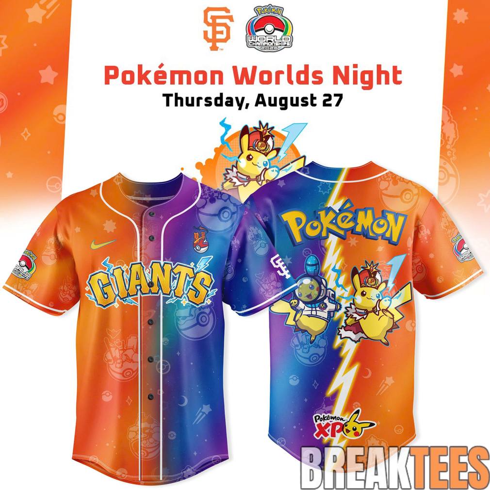 San Francisco Giants x Pokmon Night 2026 Special Edition Baseball Jersey