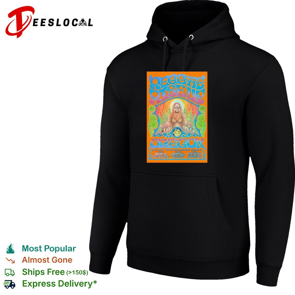 Sasquatch reggae concert poster Oregon vintage art shirt