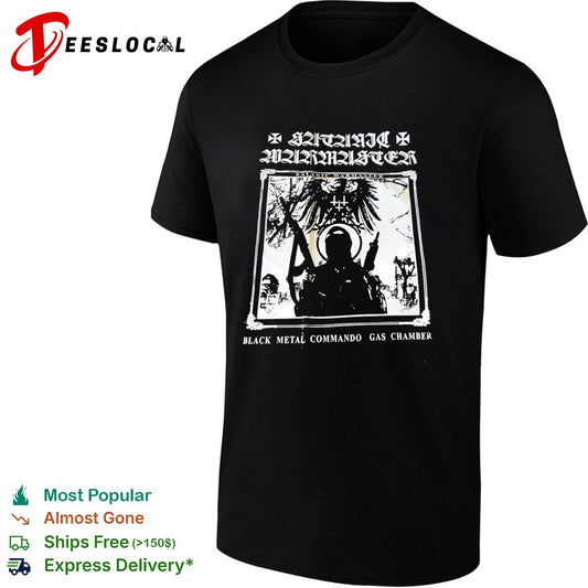 Satanic Warmaster Black Metal Commando Gas Chamber shirt
