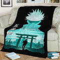 Satoru Gojo Jujutsu Kaisen Fleece Throw Blanket