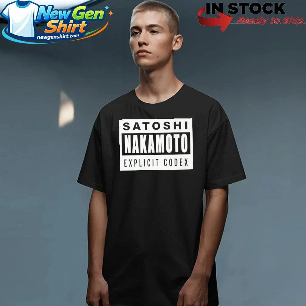 Satoshi Nakamoto Explicit Codex Shirt