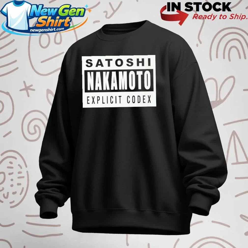 Satoshi Nakamoto Explicit Codex Shirt