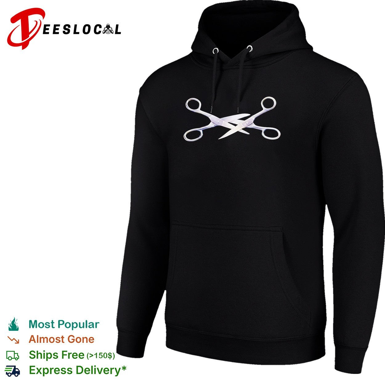 Scissoring graphic shirt